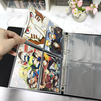 A4 album na karty — vnútorné stránky s deväťmi priehradkami, voľné vložky 3 palcov na uloženie fotografií, prispôsobiteľný veľkoobchodný album na ukladanie puzzle