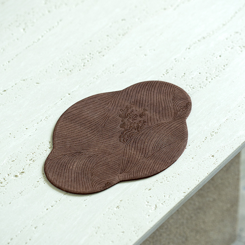 Podložka na čaj z Cloud Silk s Begóniou, suchá pena, retro čínske štýl, Zen stolný bežec