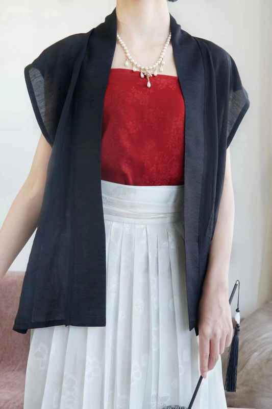 Hanfu prsluk od Tencel pamuka u stilu dinastije Song, svakodnevno nošenje, koži prijateljski, bijela i razne boje