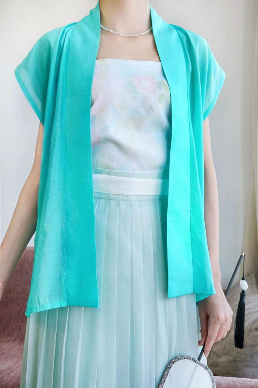 Hanfu prsluk od Tencel pamuka u stilu dinastije Song, svakodnevno nošenje, koži prijateljski, bijela i razne boje