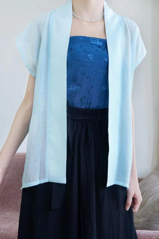 Hanfu prsluk od Tencel pamuka u stilu dinastije Song, svakodnevno nošenje, koži prijateljski, bijela i razne boje