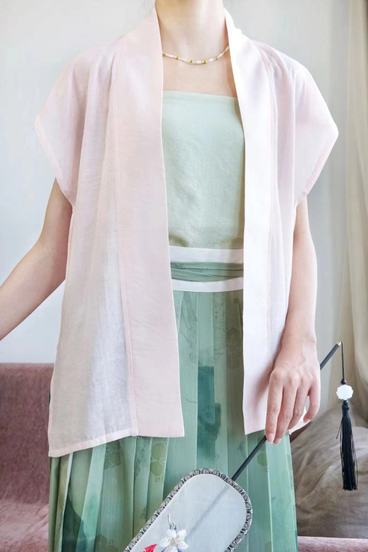 Hanfu prsluk od Tencel pamuka u stilu dinastije Song, svakodnevno nošenje, koži prijateljski, bijela i razne boje