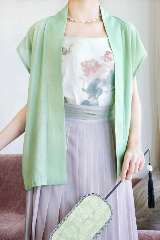 Hanfu prsluk od Tencel pamuka u stilu dinastije Song, svakodnevno nošenje, koži prijateljski, bijela i razne boje