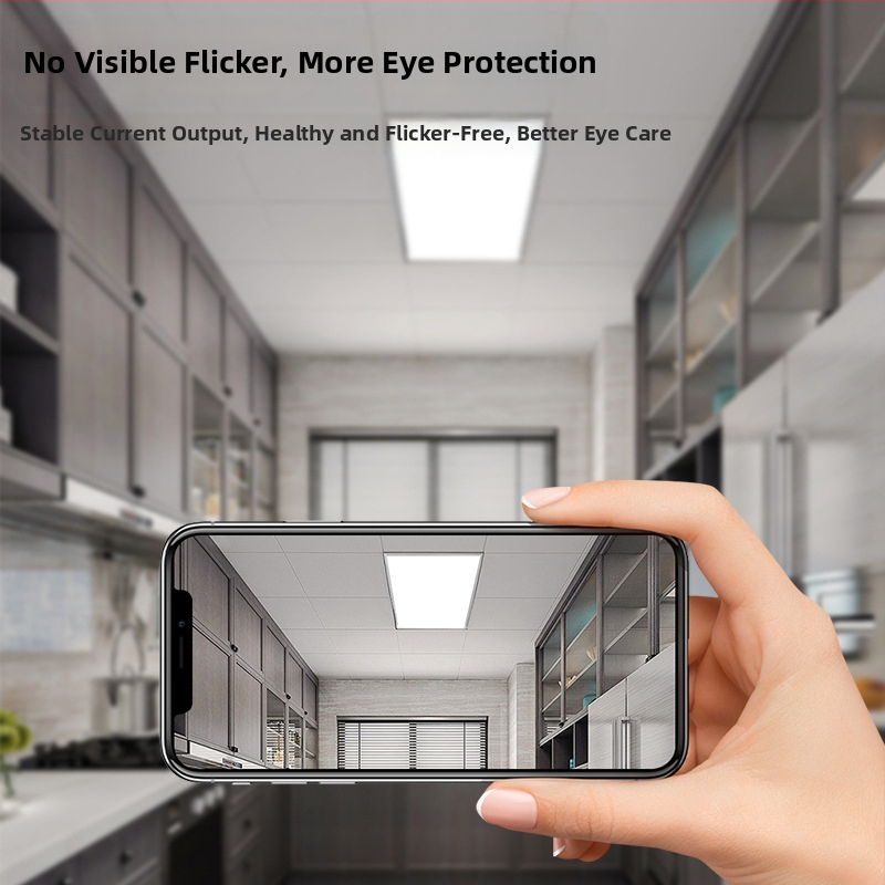 LED plochý panel osvetlenie 600×600 mm a 300×600 mm, úzky rám, hliníkové panelové svetlo, anti-glare, vysoký jas, ploché stropné svietidlo