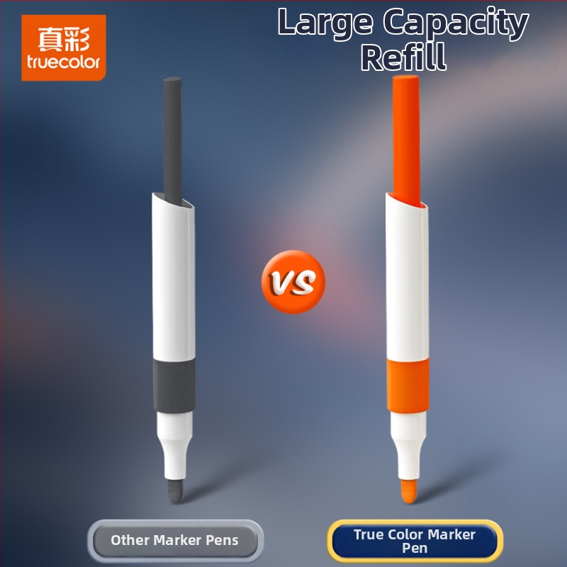 True Color marker pre kreslenie, bezpečný akvarelový marker pre materskú školu, nepriehľadné farby a vrstvená akrylová štetka
