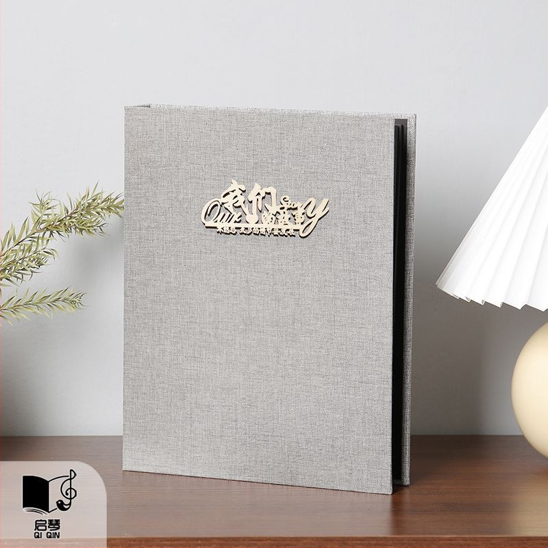 Album rastu – DIY ručne vyrobený kreatívny album pre pár, lepiaci plátený obal