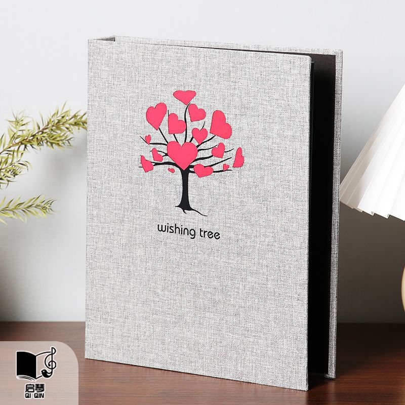Album rastu – DIY ručne vyrobený kreatívny album pre pár, lepiaci plátený obal