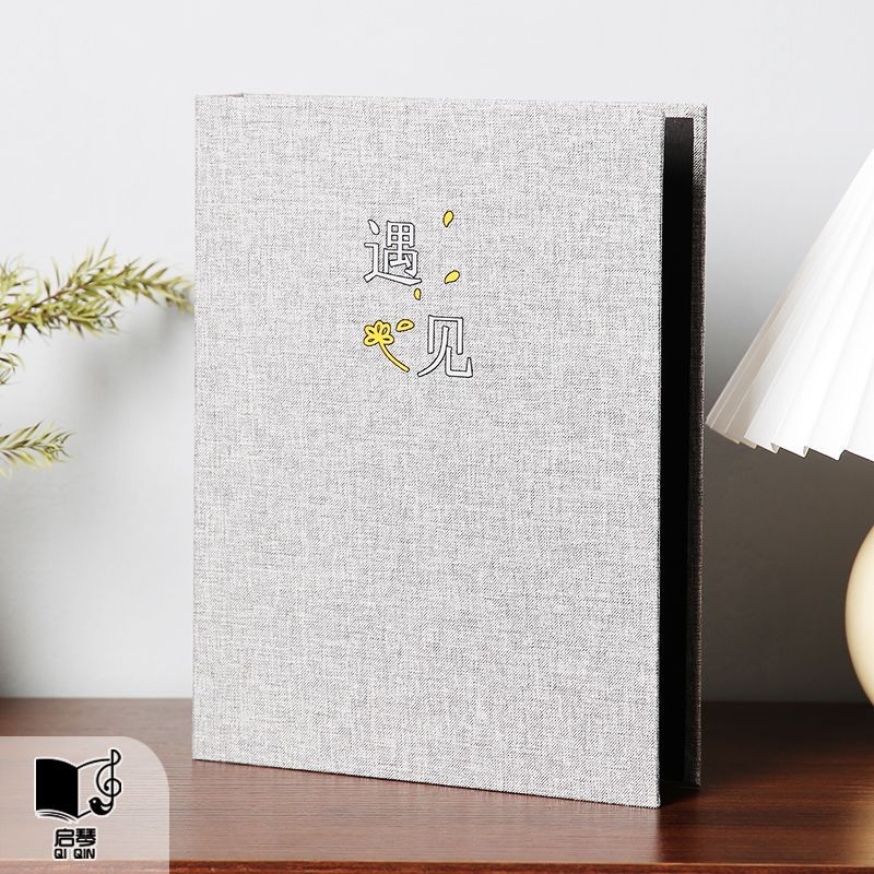 Album rastu – DIY ručne vyrobený kreatívny album pre pár, lepiaci plátený obal