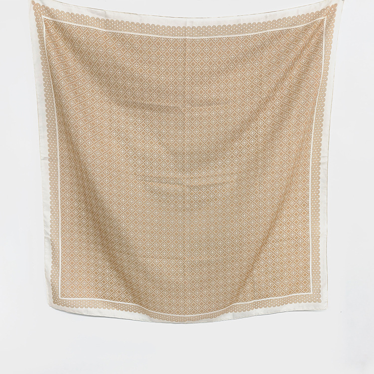 Balijski geometrijski etnički otisak šal za glavu, kvadratni, 110×110 cm, zaštita od sunca