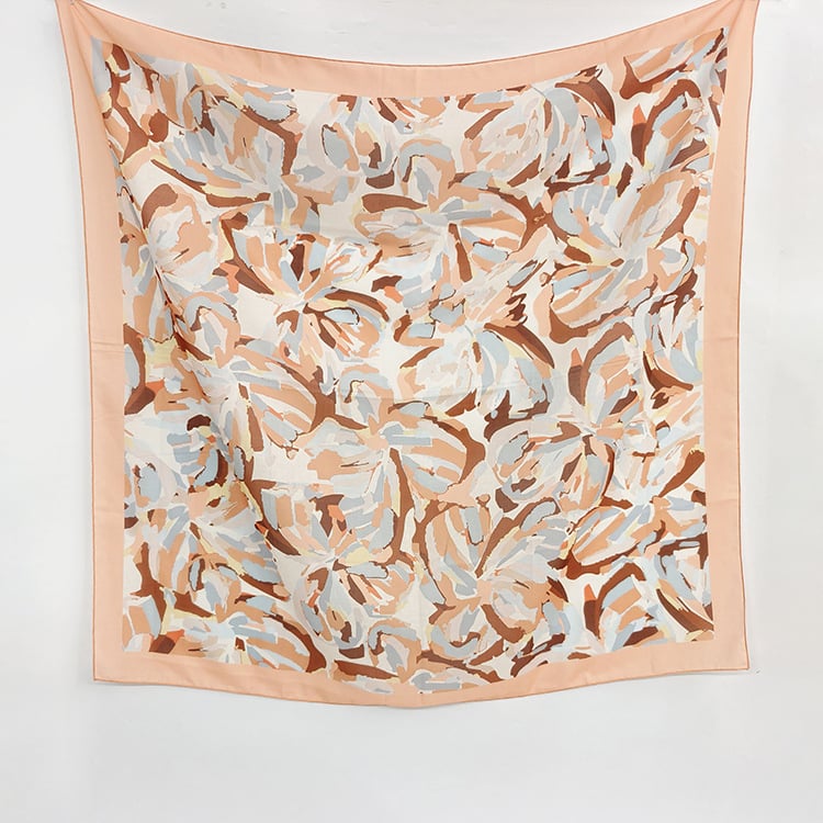 Balijski geometrijski etnički otisak šal za glavu, kvadratni, 110×110 cm, zaštita od sunca