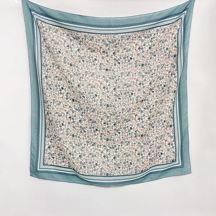 Balijski geometrijski etnički otisak šal za glavu, kvadratni, 110×110 cm, zaštita od sunca