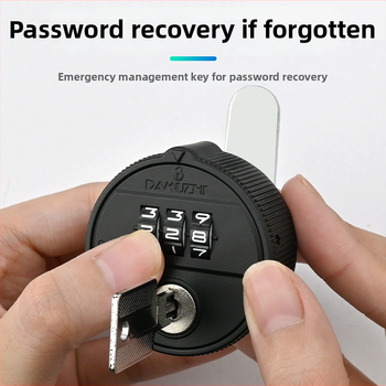 Mechanický zámok s kódom a kľúčom pre archívny kabinet, dvojdverový kabinet, predĺžená zásuvka