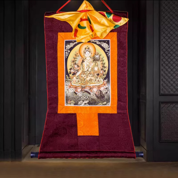 Tibetanska Thangka - uvezeno platno za uokvirivanje, dekorativna viseća slika Budha