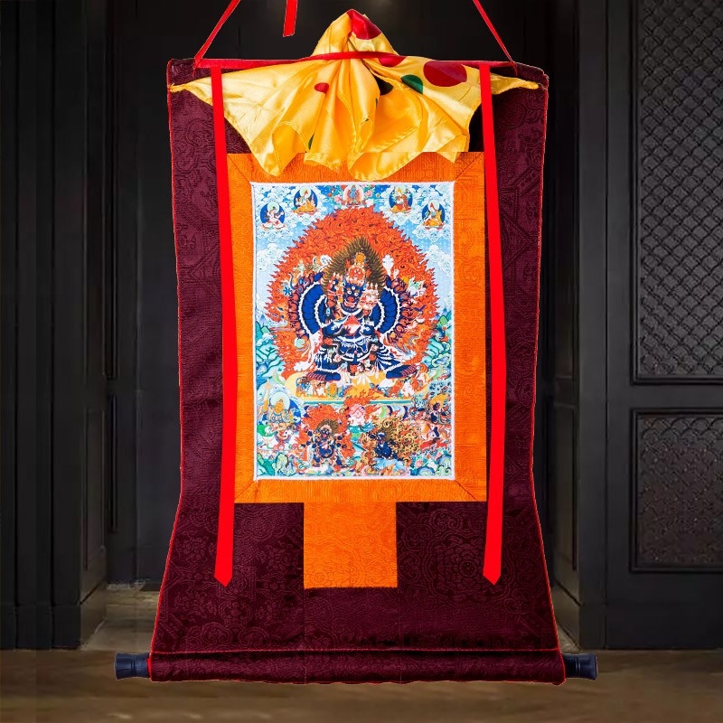 Tibetanska Thangka - uvezeno platno za uokvirivanje, dekorativna viseća slika Budha