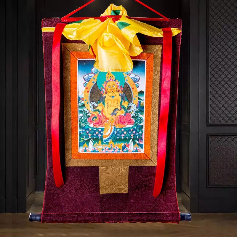 Tibetanska Thangka - uvezeno platno za uokvirivanje, dekorativna viseća slika Budha
