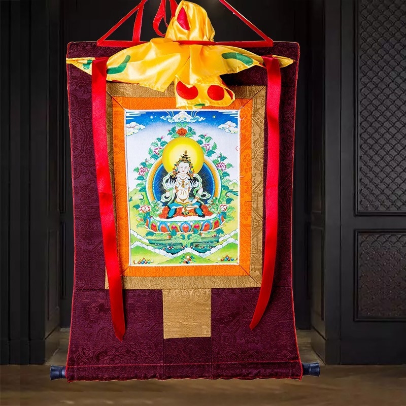 Tibetanska Thangka - uvezeno platno za uokvirivanje, dekorativna viseća slika Budha