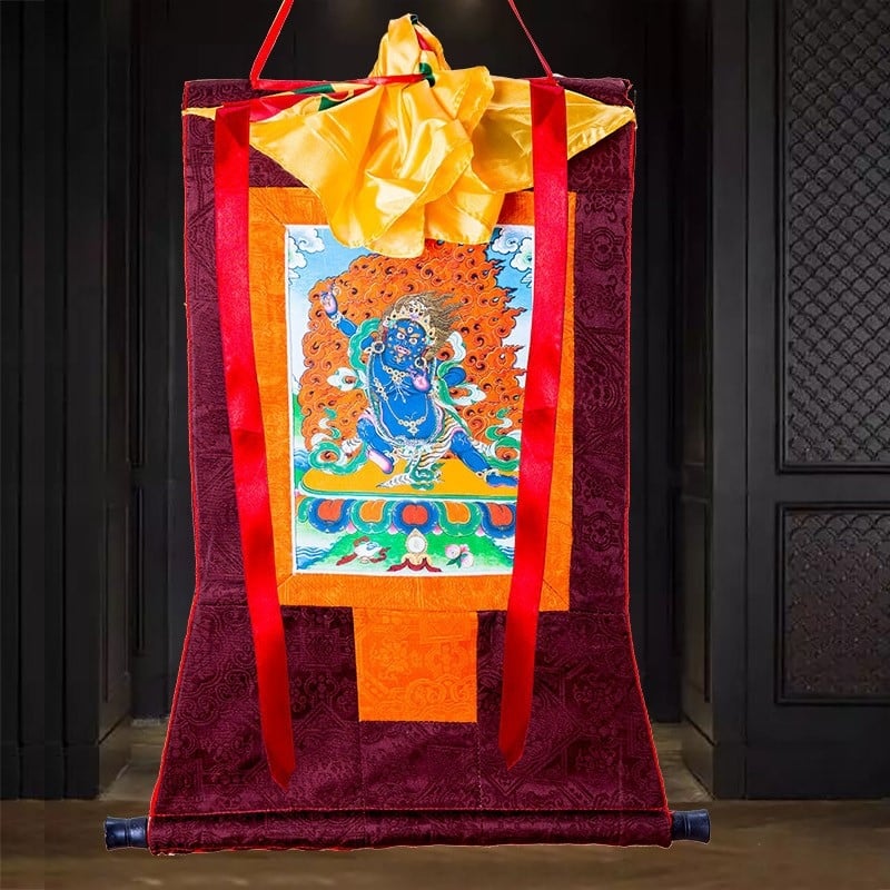Tibetanska Thangka - uvezeno platno za uokvirivanje, dekorativna viseća slika Budha