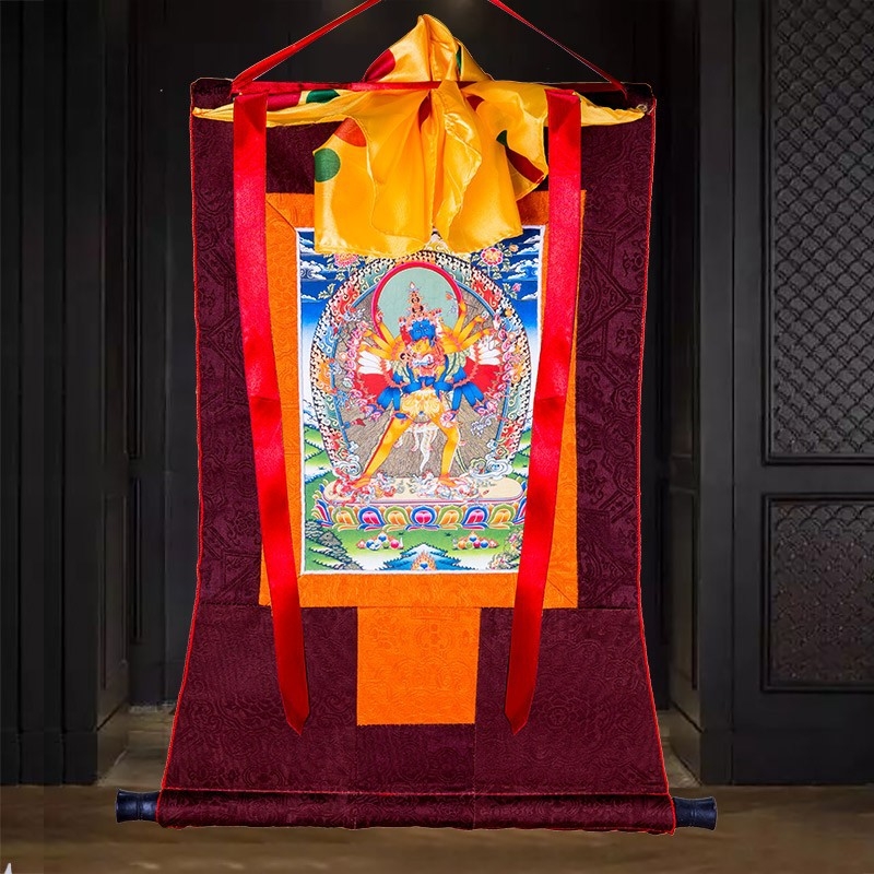 Tibetanska Thangka - uvezeno platno za uokvirivanje, dekorativna viseća slika Budha