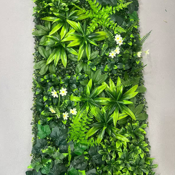 Panel zo steny z umelých rastlín, 50×100 cm, dekoratívne pozadie pre vstup do nákupného centra