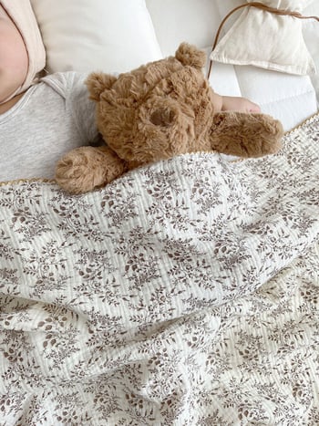 Baba géz takaró, kétszintes nyári változat, nyomtatott mintával, újszülötteknek