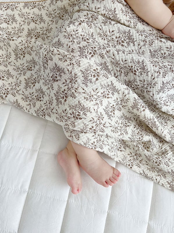 Baba géz takaró, kétszintes nyári változat, nyomtatott mintával, újszülötteknek