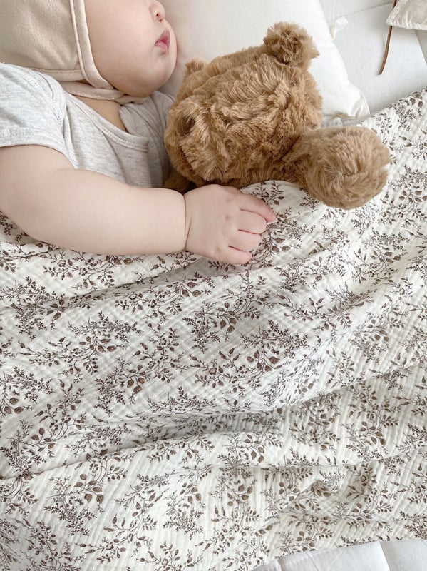 Baba géz takaró, kétszintes nyári változat, nyomtatott mintával, újszülötteknek