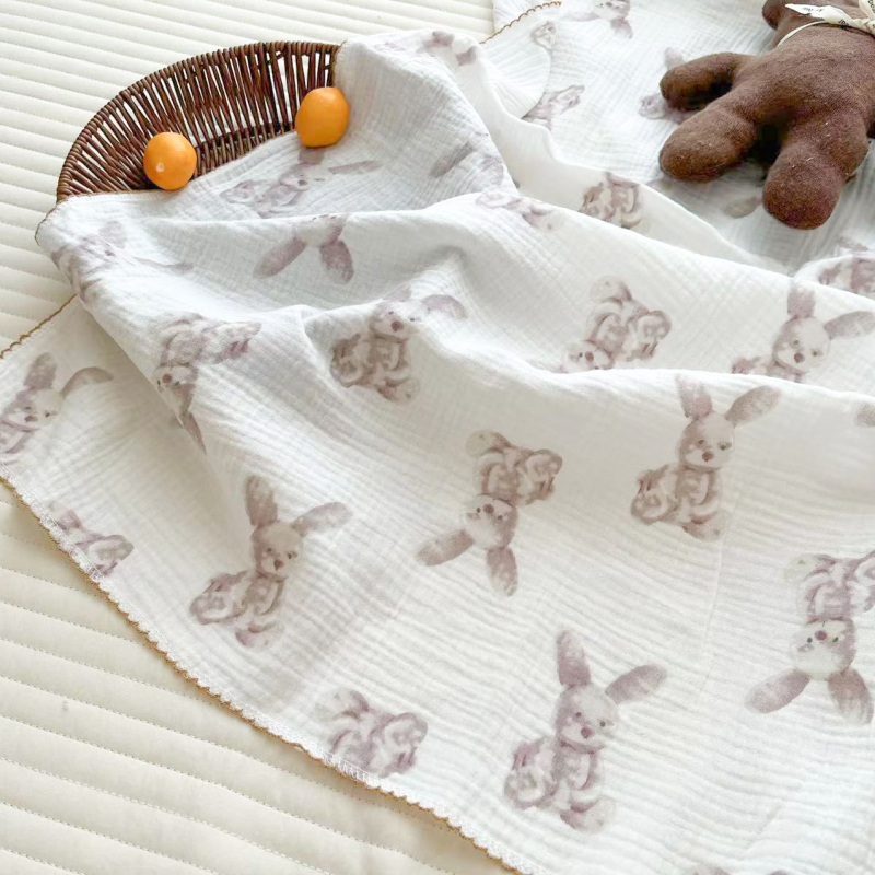 Baba géz takaró, kétszintes nyári változat, nyomtatott mintával, újszülötteknek