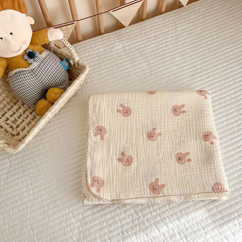 Baba géz takaró, kétszintes nyári változat, nyomtatott mintával, újszülötteknek