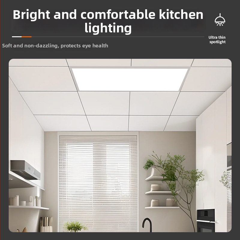 Integrovaný stropný LED panel s hliníkovou doskou pre kuchyňu, kúpeľňu a toaletu