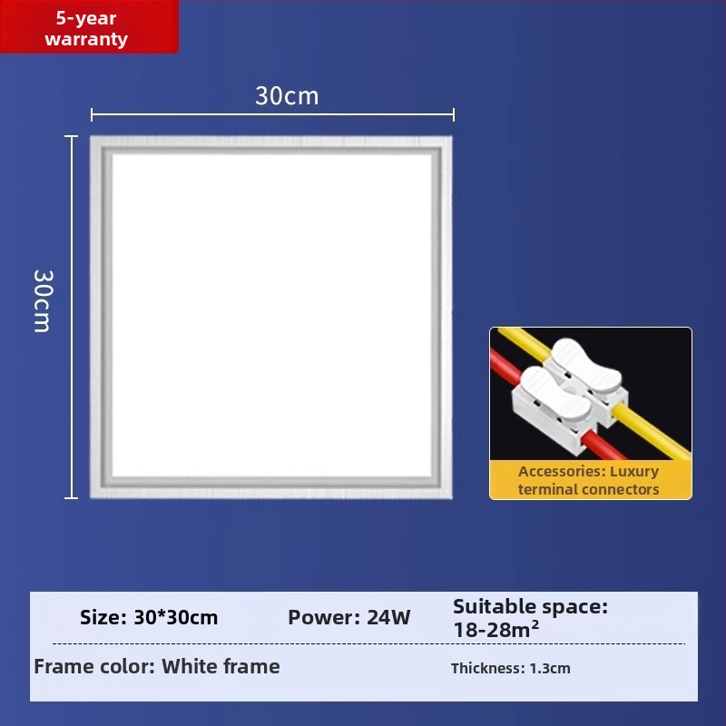 Integrovaný stropný LED panel s hliníkovou doskou pre kuchyňu, kúpeľňu a toaletu