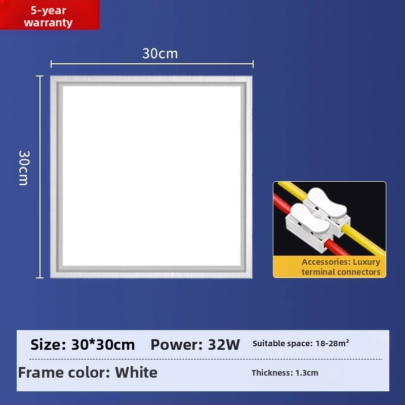 Integrovaný stropný LED panel s hliníkovou doskou pre kuchyňu, kúpeľňu a toaletu