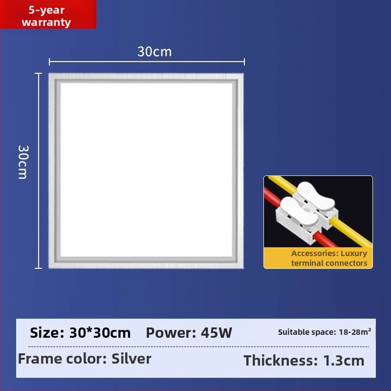 Integrovaný stropný LED panel s hliníkovou doskou pre kuchyňu, kúpeľňu a toaletu