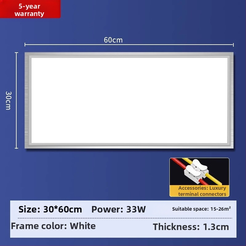 Integrovaný stropný LED panel s hliníkovou doskou pre kuchyňu, kúpeľňu a toaletu