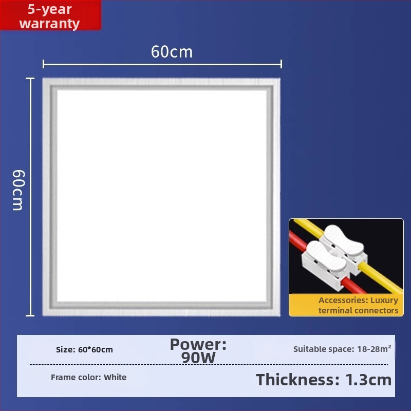 Integrovaný stropný LED panel s hliníkovou doskou pre kuchyňu, kúpeľňu a toaletu