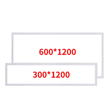 Inštalované LED ploché panelové svietidlo do stropu, 600×1200 mm a 300×1200 mm, hliníkový rám na sadrokartón, zapustené