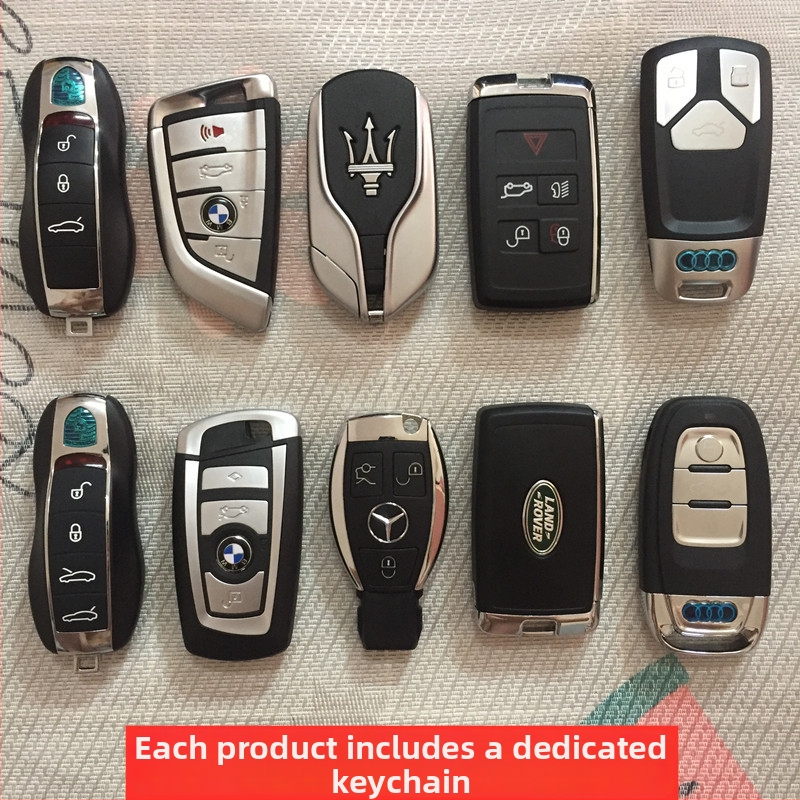 Model simulovaného kľúča pre Cadillac, Lamborghini, Ferrari, Audi, Mercedes-Benz, BMW a Porsche.