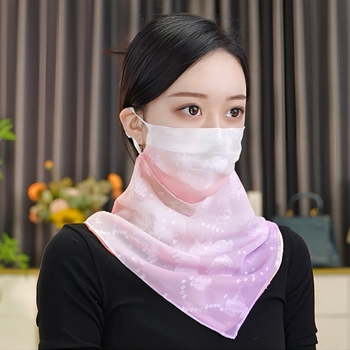 Triangularni šal za zaštitu od sunca, lagan i prozračan, zaštita lica s magnetskim kopčom