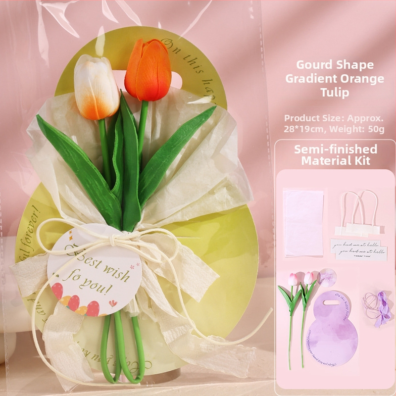 Karte k Dňu matiek so večnými kvetmi a DIY súprava na tulipány