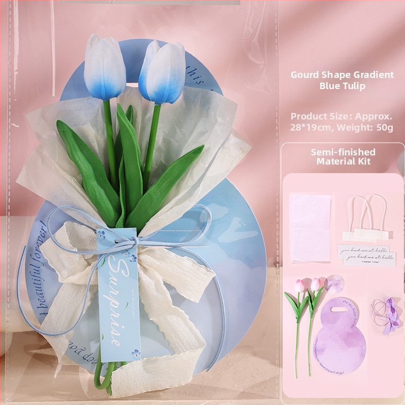 Karte k Dňu matiek so večnými kvetmi a DIY súprava na tulipány