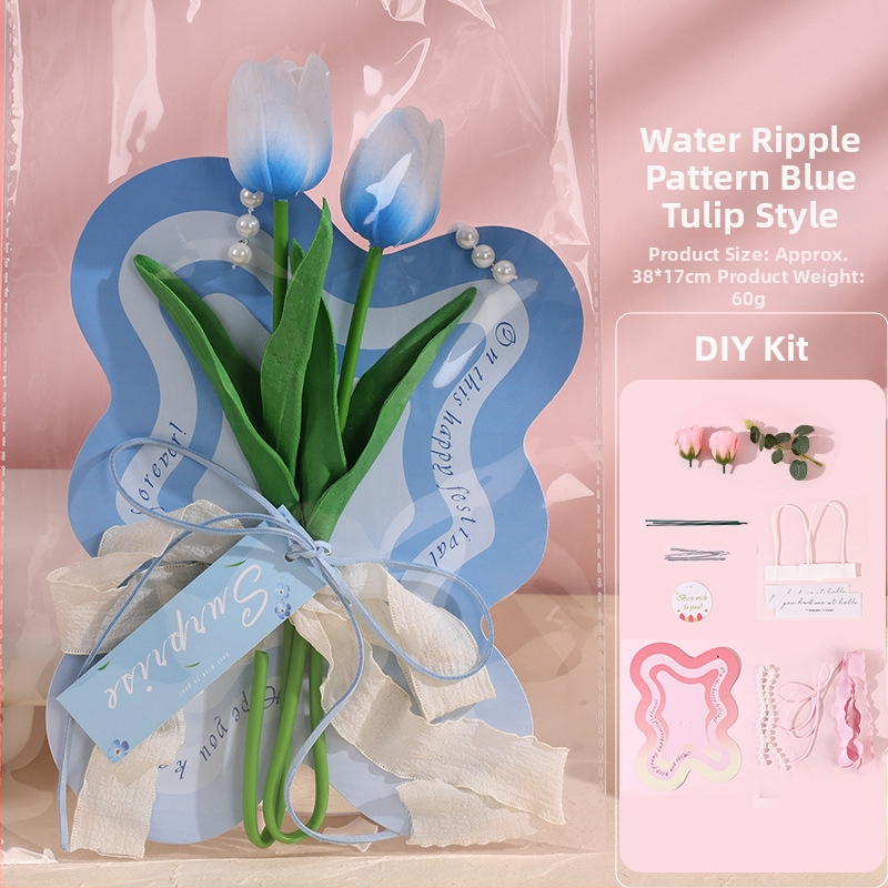 Karte k Dňu matiek so večnými kvetmi a DIY súprava na tulipány