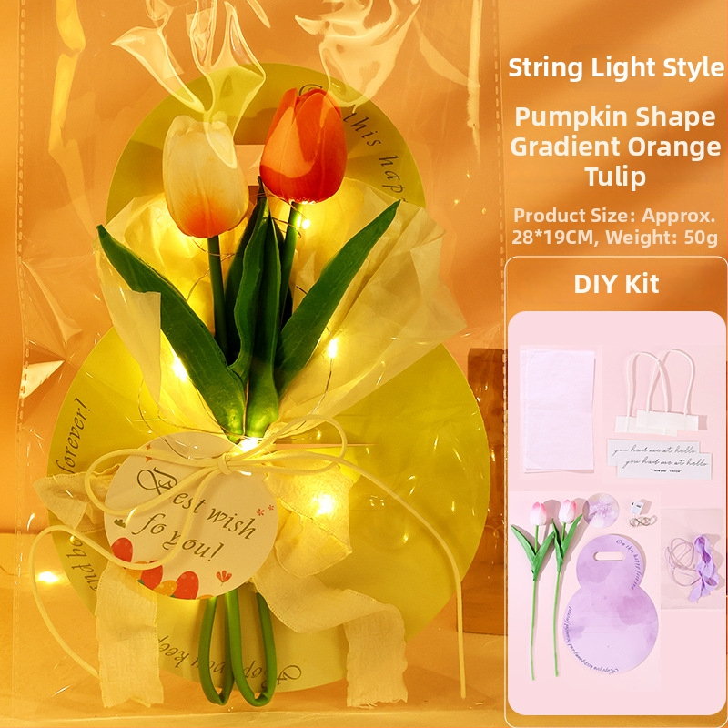 Karte k Dňu matiek so večnými kvetmi a DIY súprava na tulipány