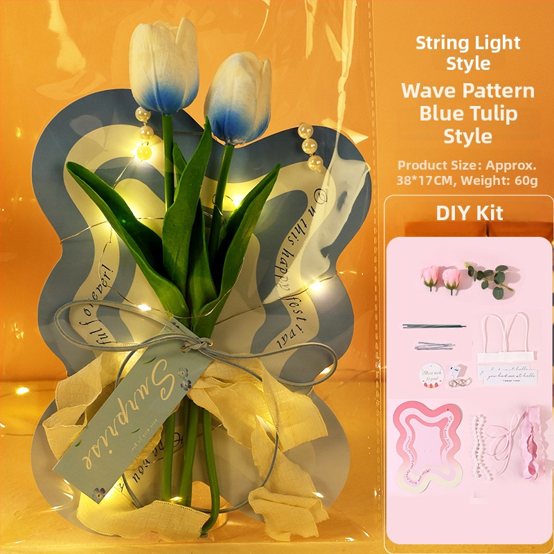 Karte k Dňu matiek so večnými kvetmi a DIY súprava na tulipány