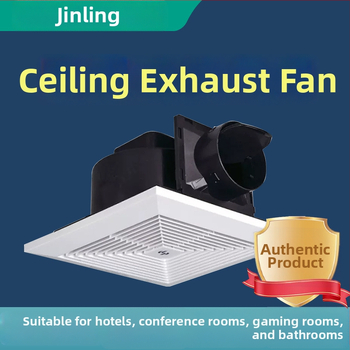 Jinling stropný výfukový ventilátor pre sadrokartónový strop, 30x30 cm, vetranie kúpeľne a toalety