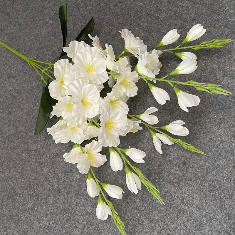 Clivia No. 3 – aranžmán v čínskom štýle pre konferenčné a hotelové priestory, domáca dekorácia, umelá kvetina Clivia