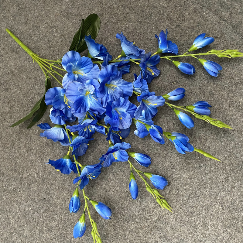 Clivia No. 3 – aranžmán v čínskom štýle pre konferenčné a hotelové priestory, domáca dekorácia, umelá kvetina Clivia