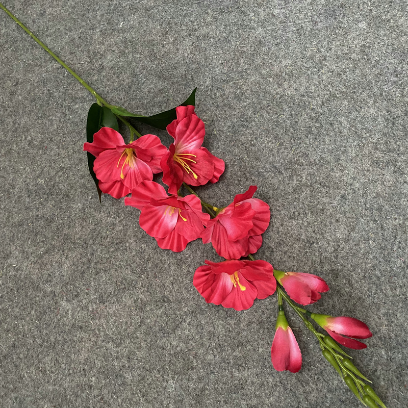 Clivia No. 3 – aranžmán v čínskom štýle pre konferenčné a hotelové priestory, domáca dekorácia, umelá kvetina Clivia