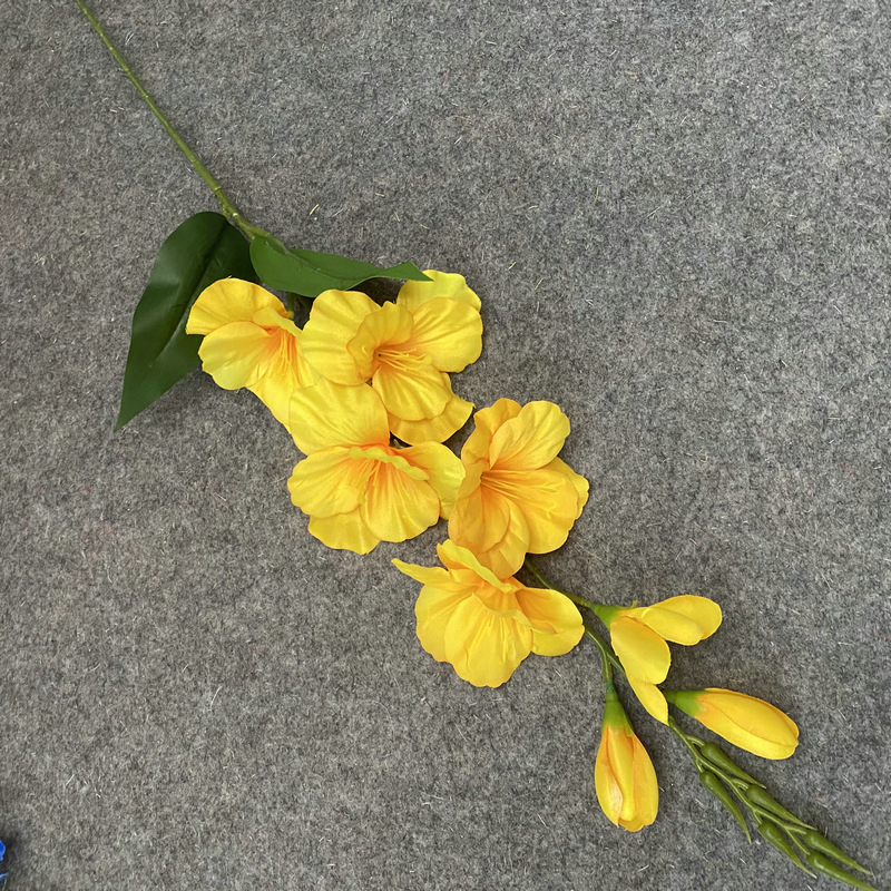 Clivia No. 3 – aranžmán v čínskom štýle pre konferenčné a hotelové priestory, domáca dekorácia, umelá kvetina Clivia