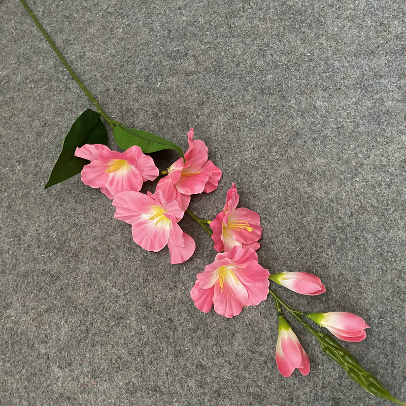 Clivia No. 3 – aranžmán v čínskom štýle pre konferenčné a hotelové priestory, domáca dekorácia, umelá kvetina Clivia