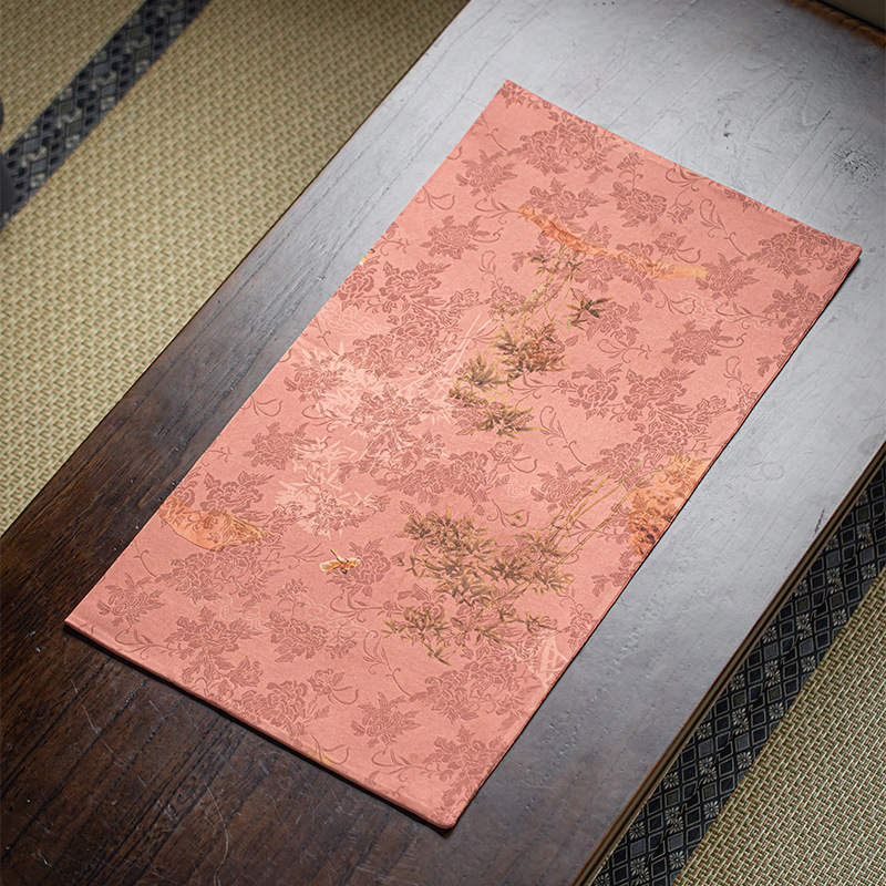 Jupei Magnesium Xiangyun Yarn table runner na čaj – obojstranný nepremokavý, retro Zen izolácia