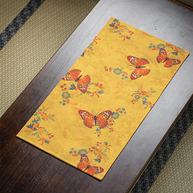 Jupei Magnesium Xiangyun Yarn table runner na čaj – obojstranný nepremokavý, retro Zen izolácia